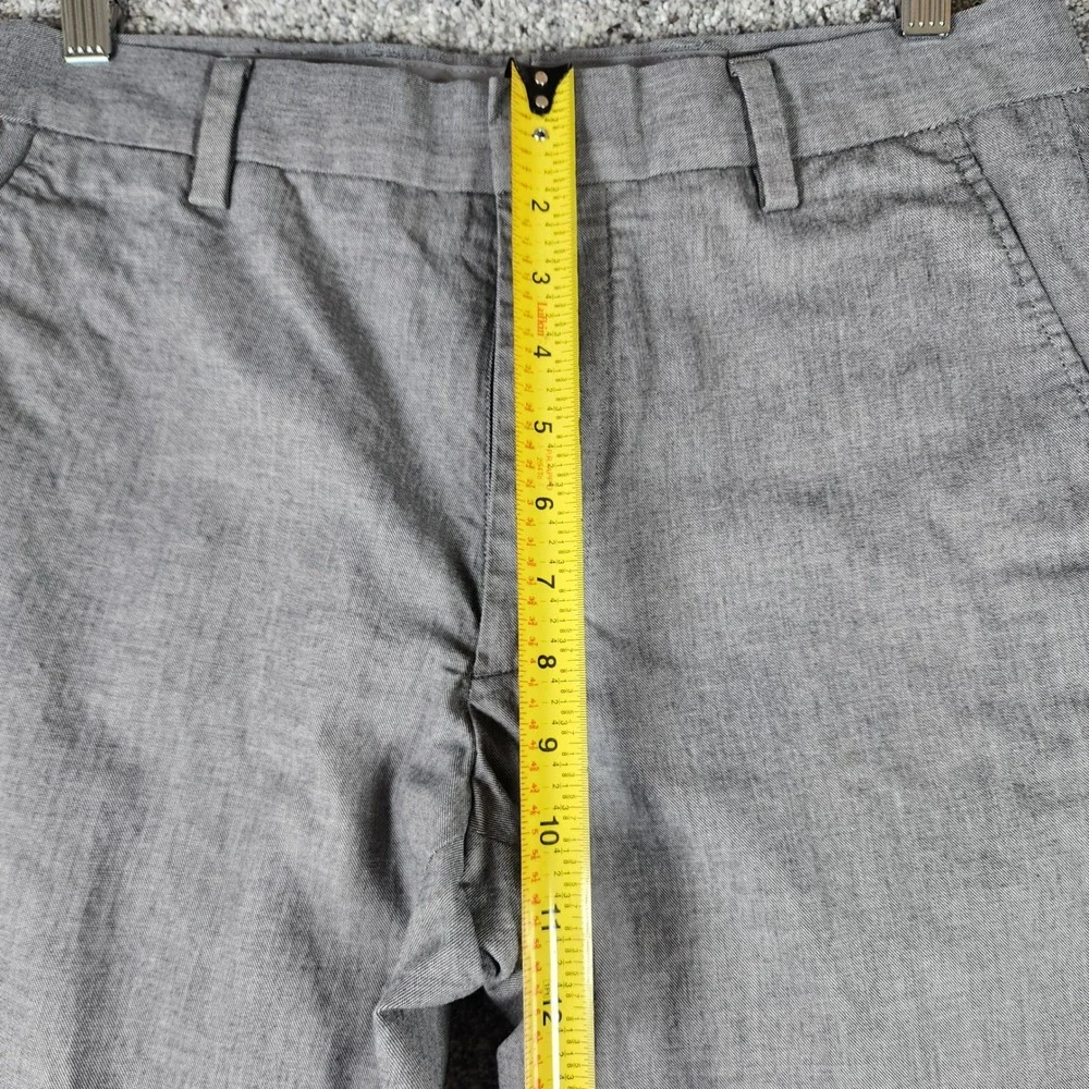 Banana Republic Dress Pants Mens 31/32 Grey Cotton Straight Leg Excellent